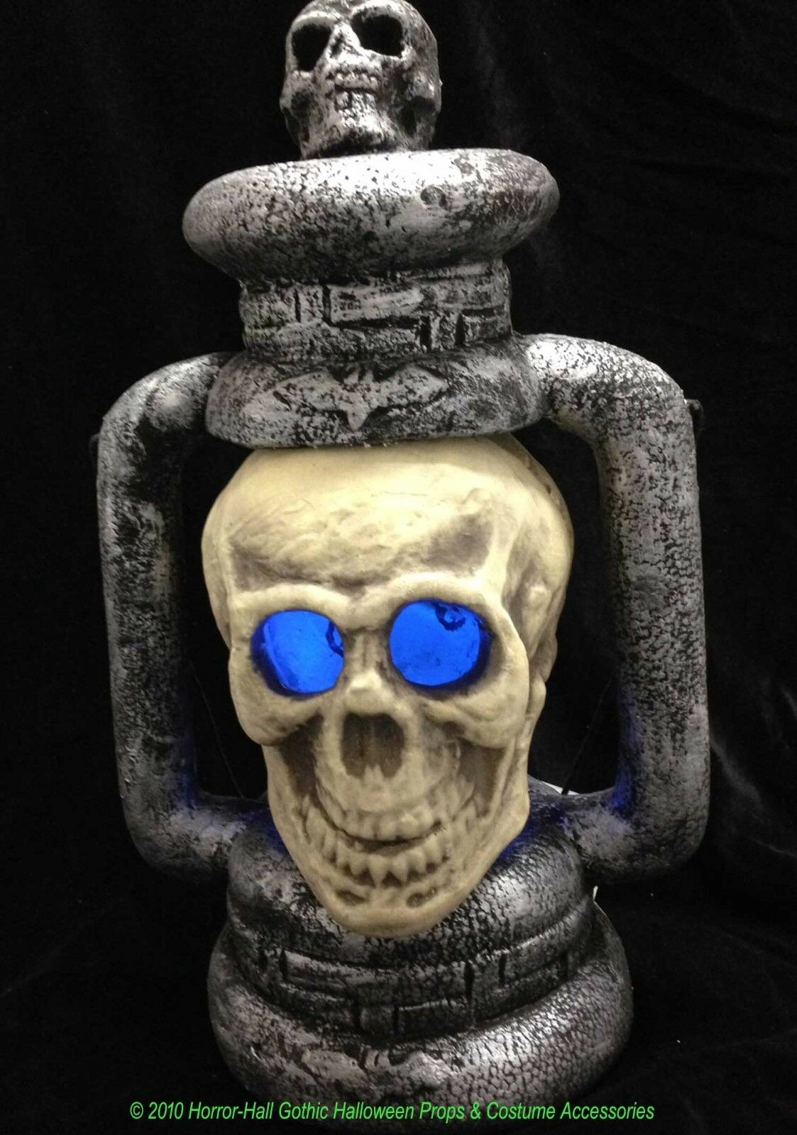 20in Tall GIANT SKULL LANTERN LAMP Gothic Pirate Party Prop Halloween Decoration